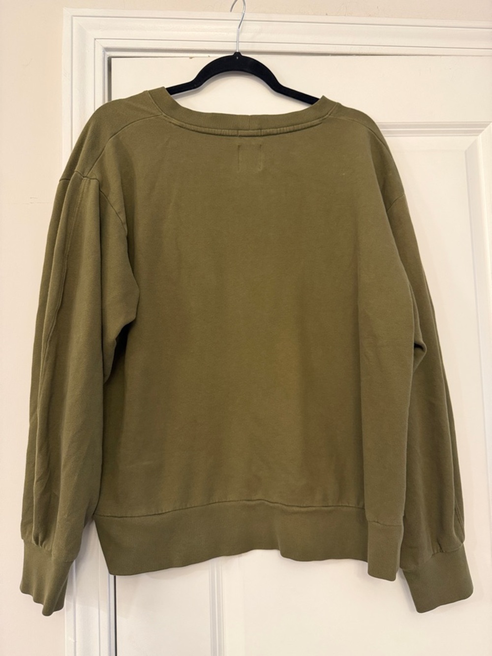 GAP Olive Green Oversized Crewneck Sweatshirt - Picture 3 of 3
